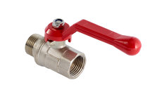 Kuglehane 1/2" muffe/nippel L-greb